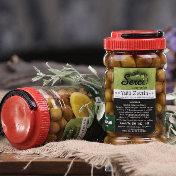 SERCİ Yağlı Çizik Yeşil Zeytin 1 Kg